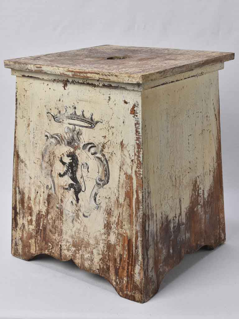 4 antique Italian stools - hand painted 18½"