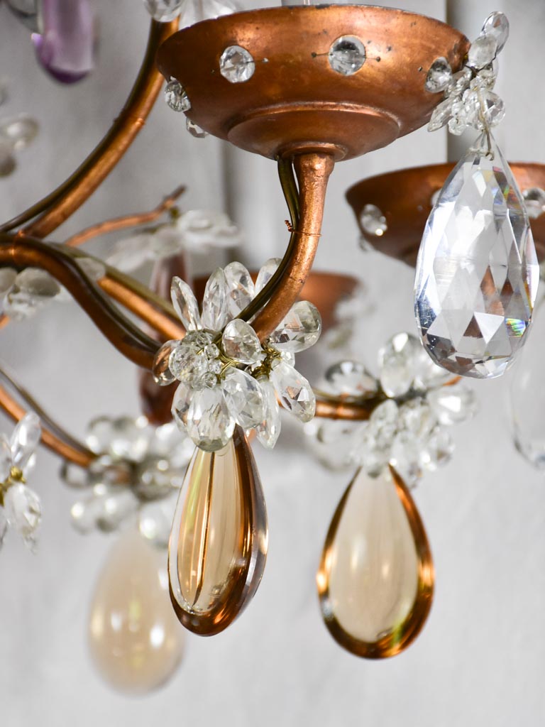 Large Maison Bagues chandelier from the 1950-60s. 29½" x 32¼"