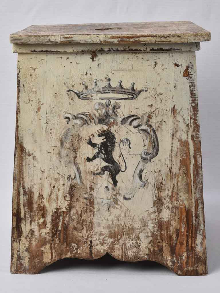 4 antique Italian stools - hand painted 18½"