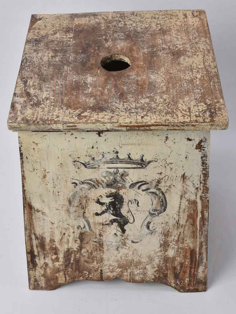 4 antique Italian stools - hand painted 18½"