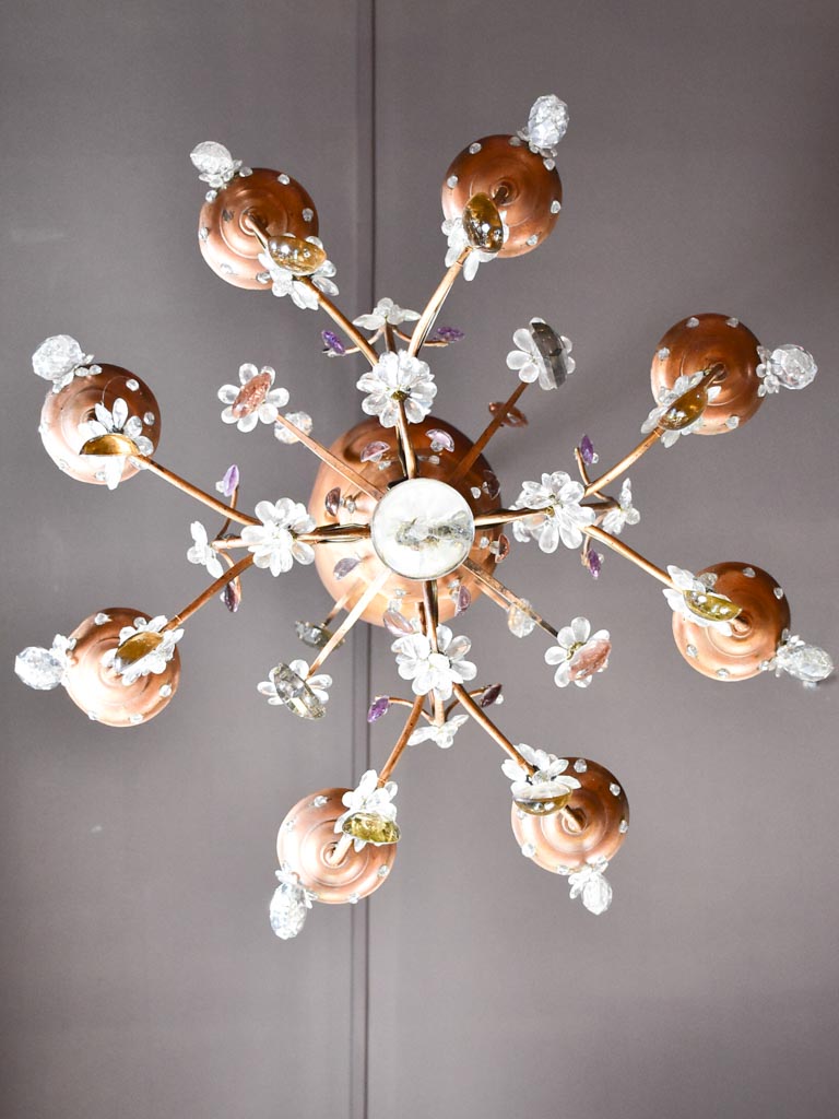 Large Maison Bagues chandelier from the 1950-60s. 29½" x 32¼"
