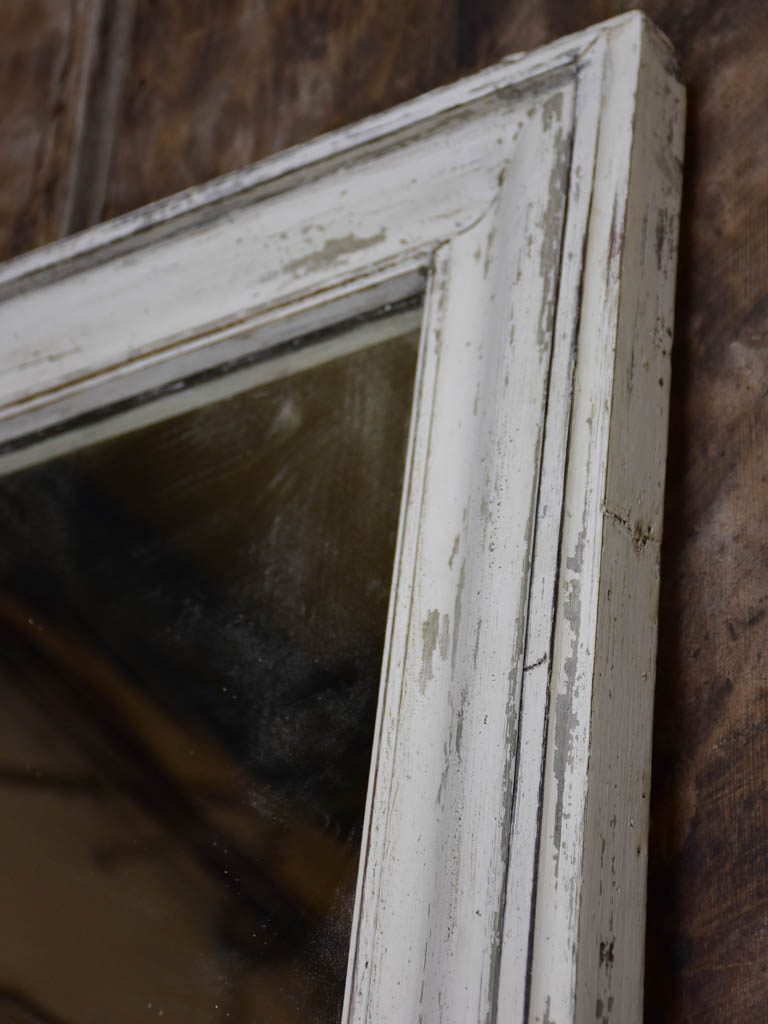 Very large 19th Century French mirror with white patina 67" x 43¼"