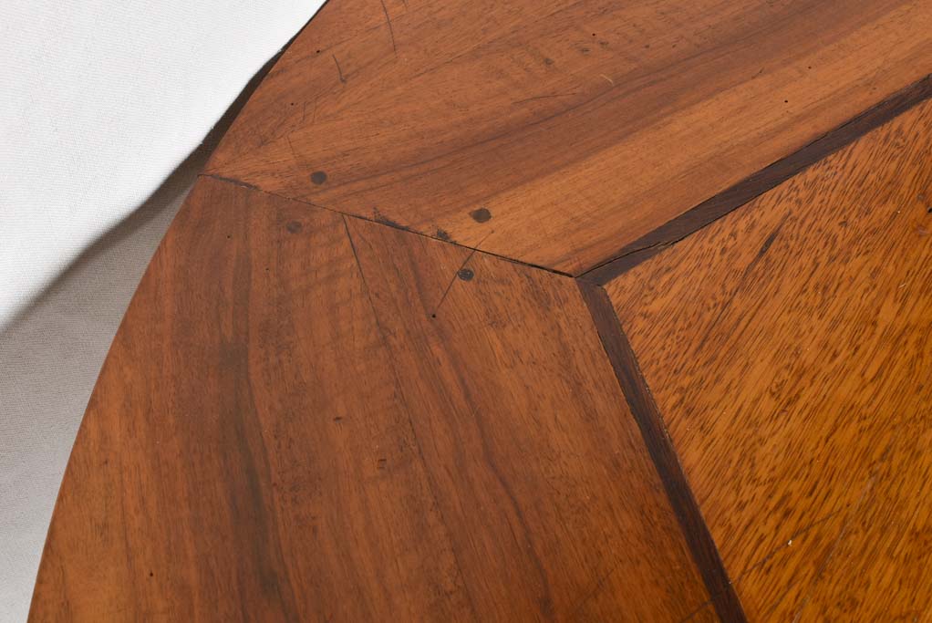 Walnut round dining table