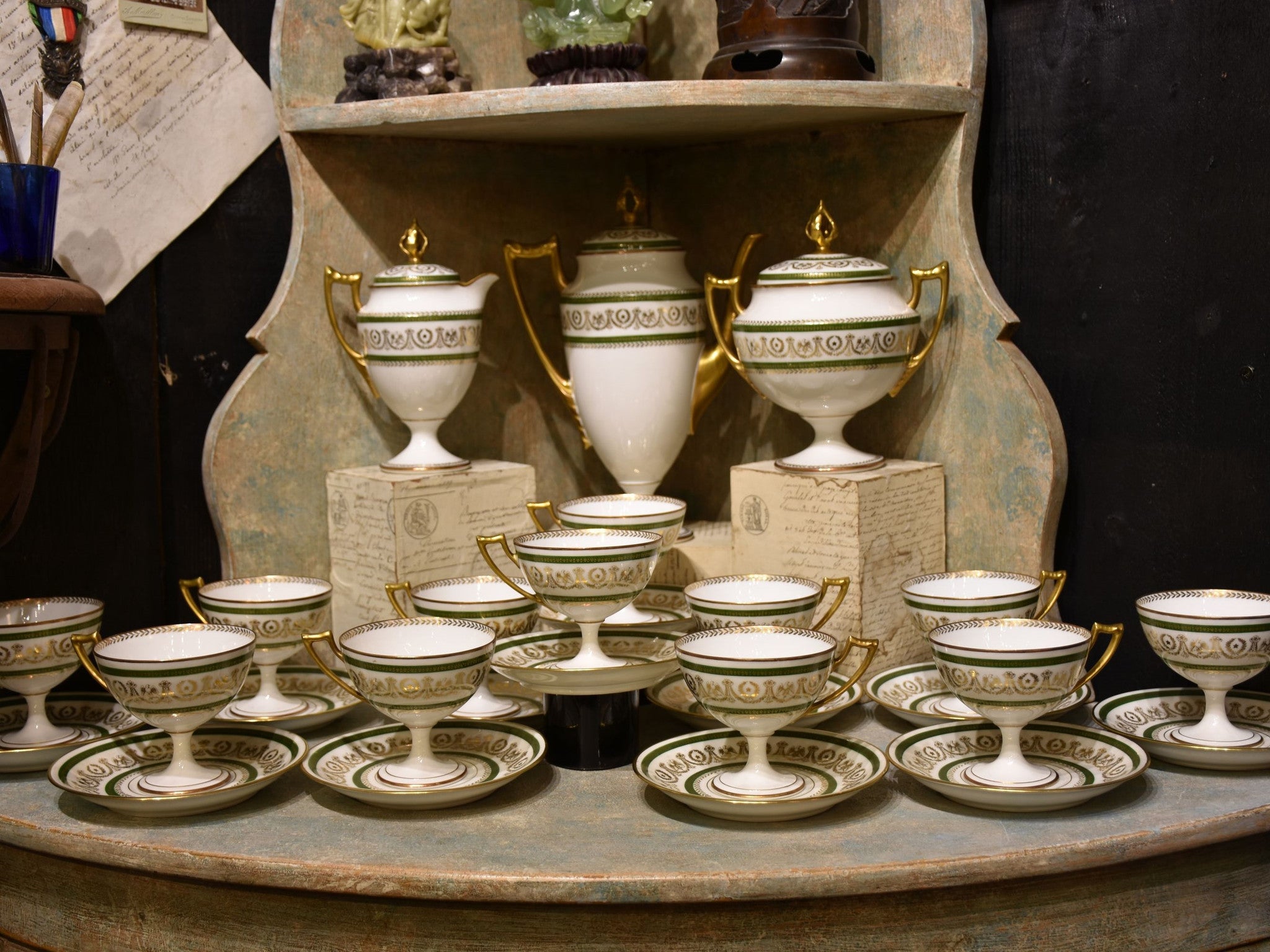 Rare French Limoges coffee service CMC – Empire