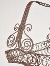 Large early twentieth century wire basket