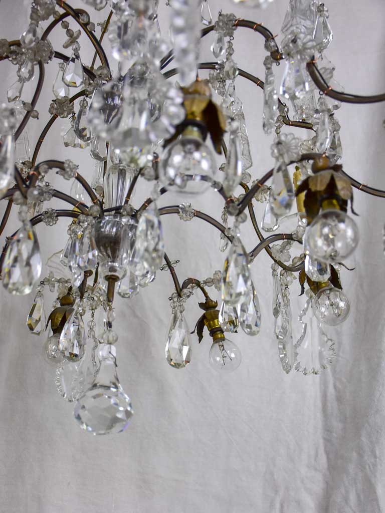 Large 19th Century French crystal chandelier - 16 lights