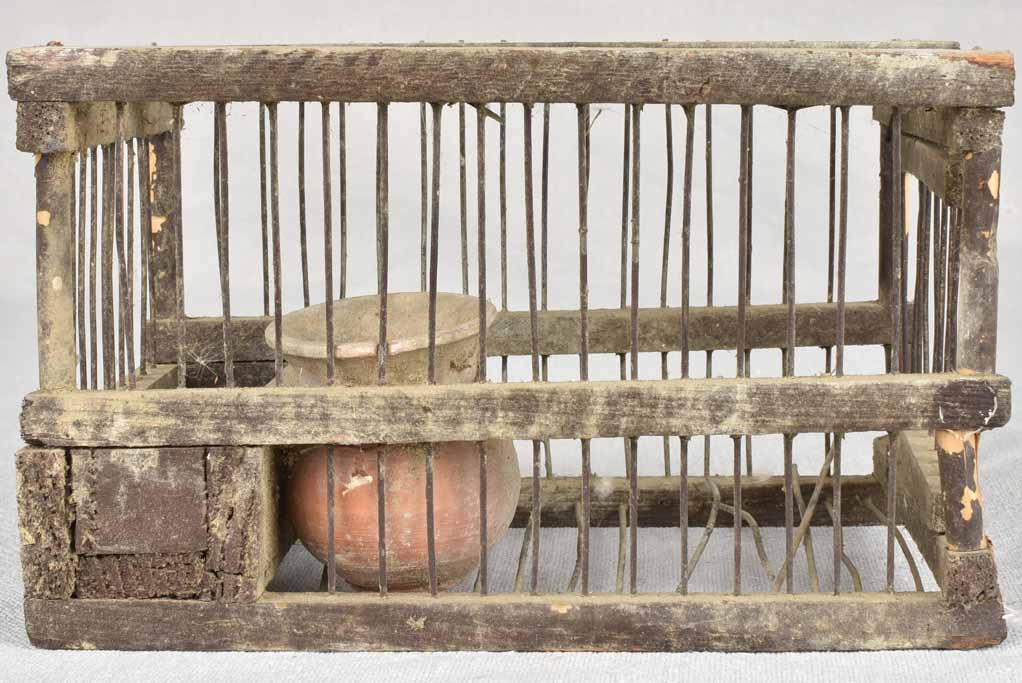 Vintage French decoy birdcage