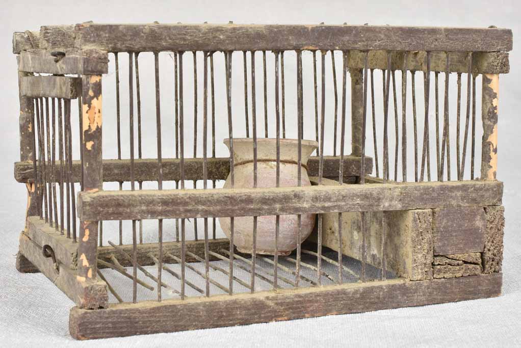 Vintage French decoy birdcage
