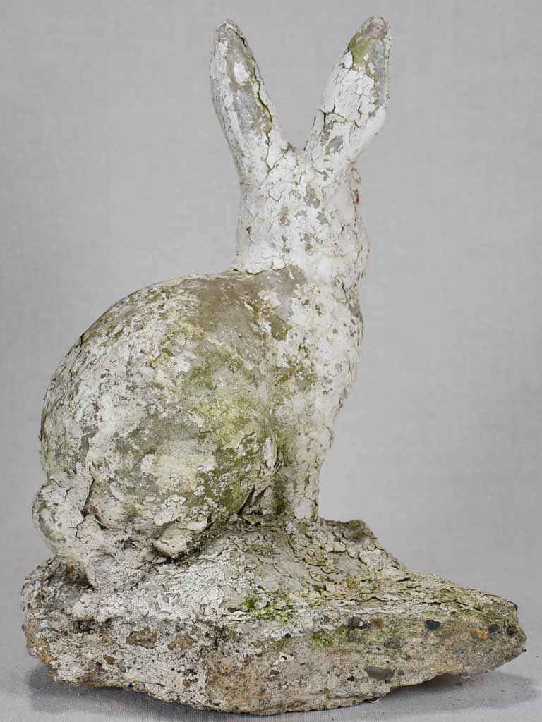 Charming garden sculpture of a rabbit 13"