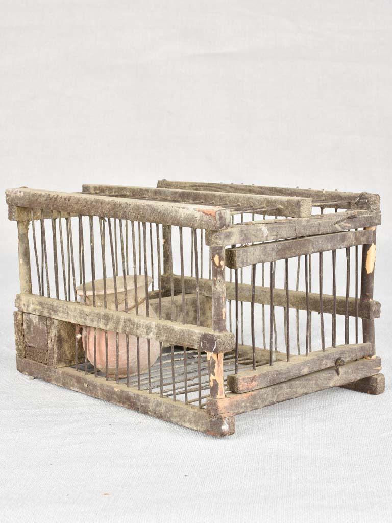 Vintage French decoy birdcage