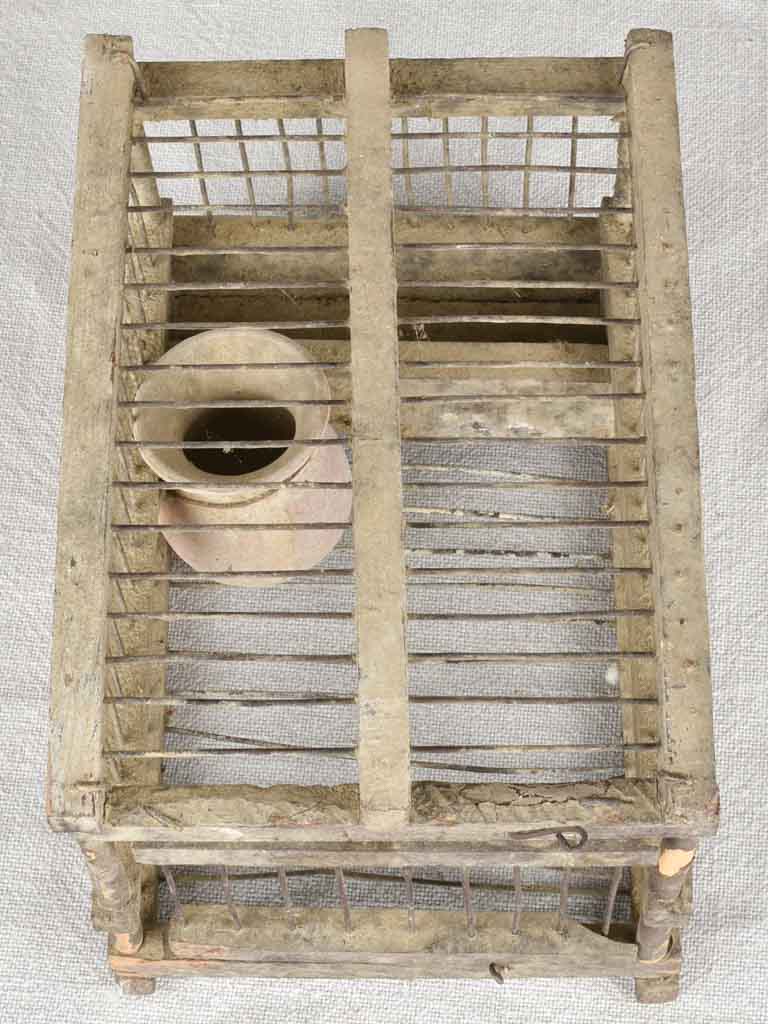 Vintage French decoy birdcage