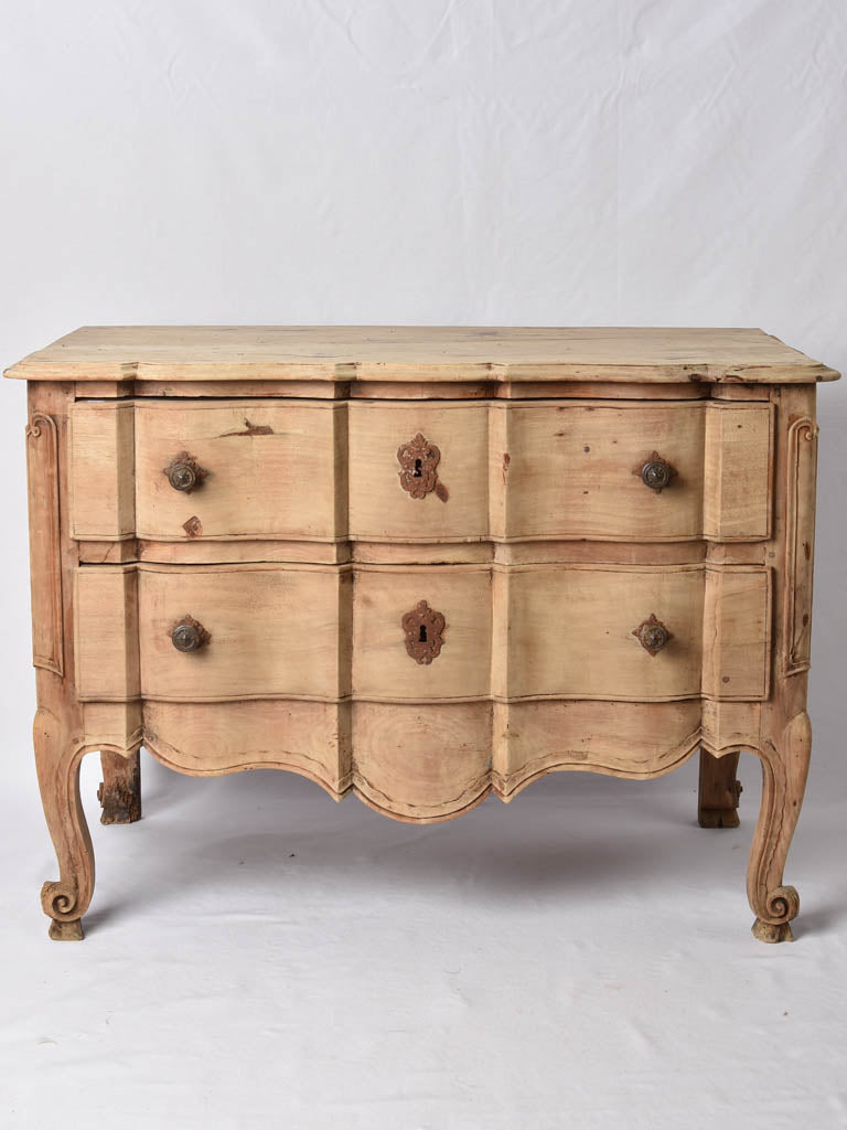 18th century French commode - 2 drawers 42¼" x 22¾"