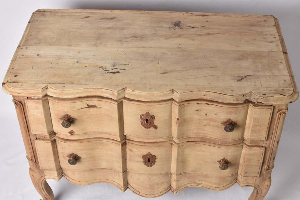 18th century French commode - 2 drawers 42¼" x 22¾"