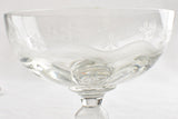 Vintage style mid-century champagne glasses
