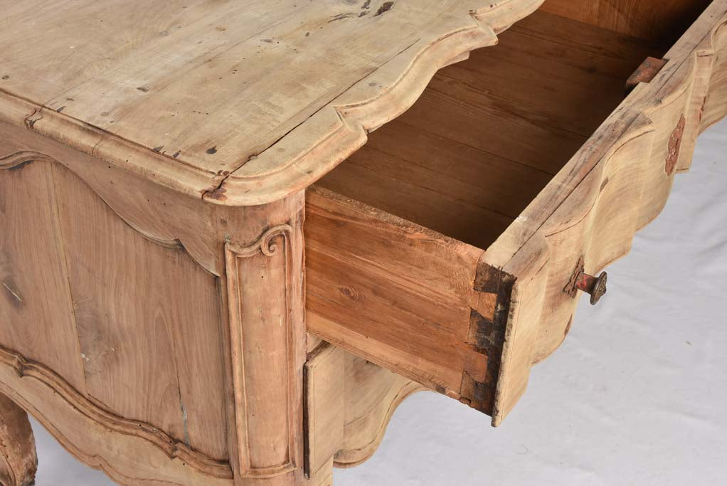 18th century French commode - 2 drawers 42¼" x 22¾"