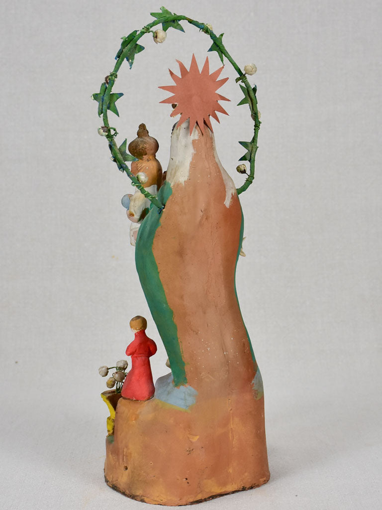 19th-century Santibelli sculpture of the Virgin Mary - Marseille 14¼"