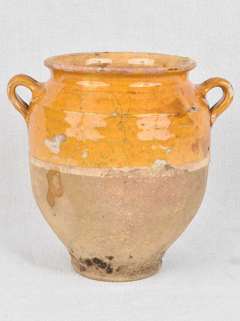 Antique confit pot, southwest France 9¾"
