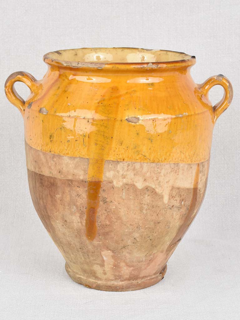 Confit pot, southwest France, 11¾", antique