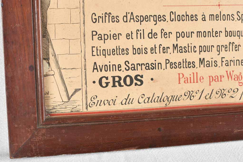 Antique Louis Druz Vegetable Sign