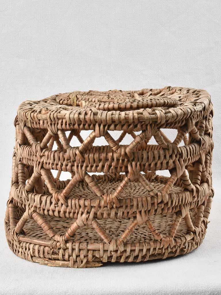 Antique French fishing basket 25½"
