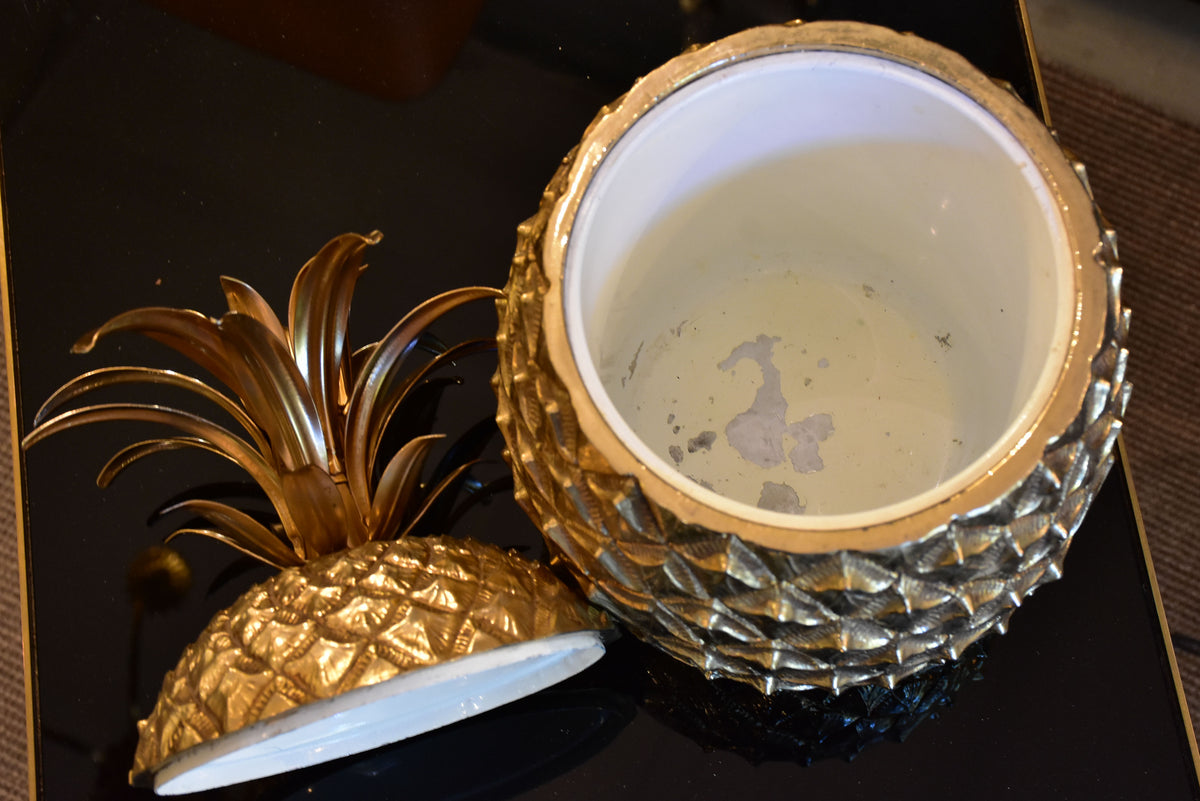 Original large Mauro Manetti pineapple ice bucket