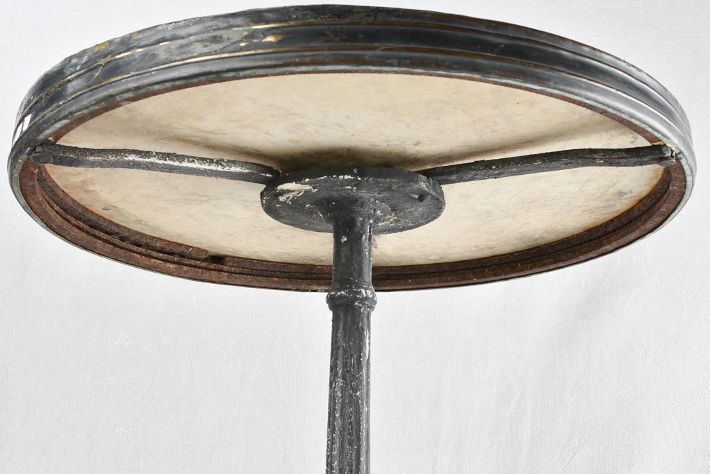 Antique French marble bistro table