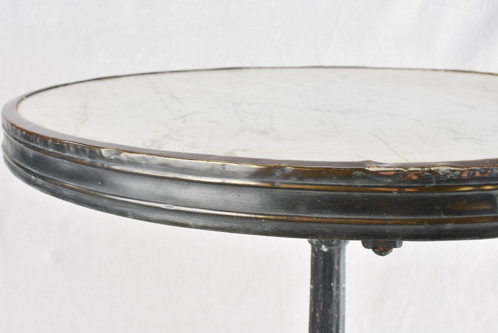 Antique French marble bistro table