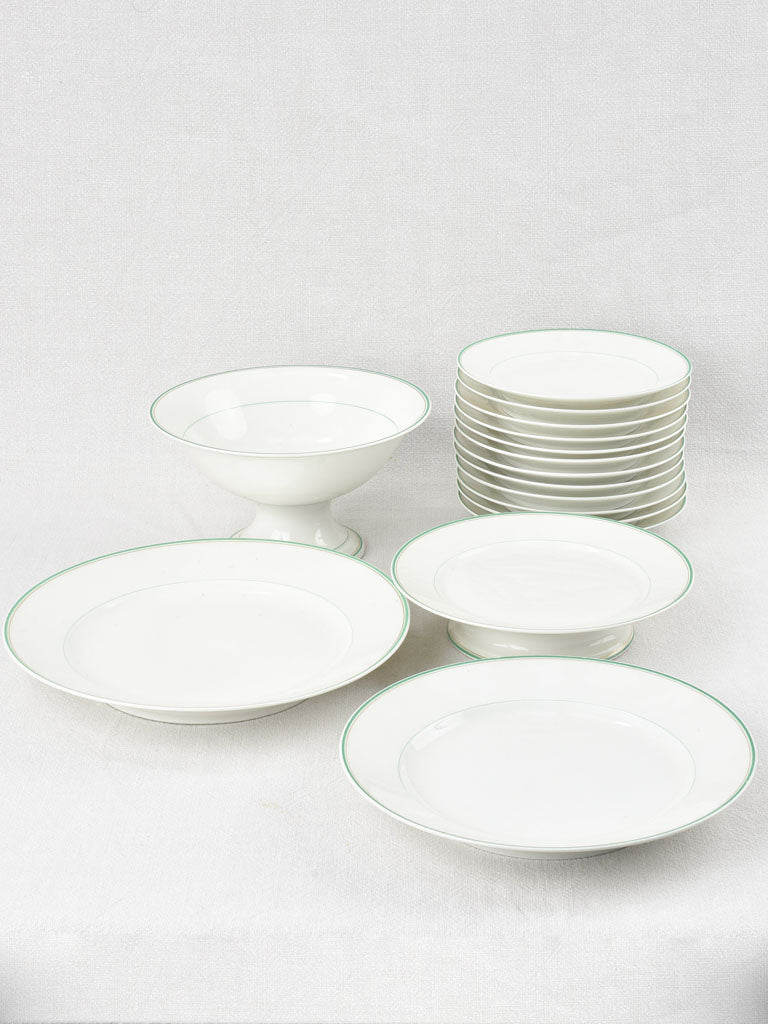 19th century dessert service Franco Anglaise - ironstone