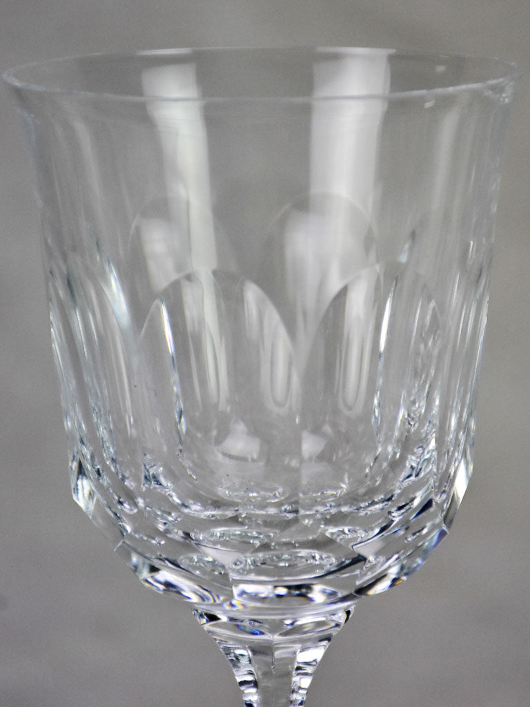 Rare set of thirty 1950s French crystal Baccarat wine and liqueur glasses