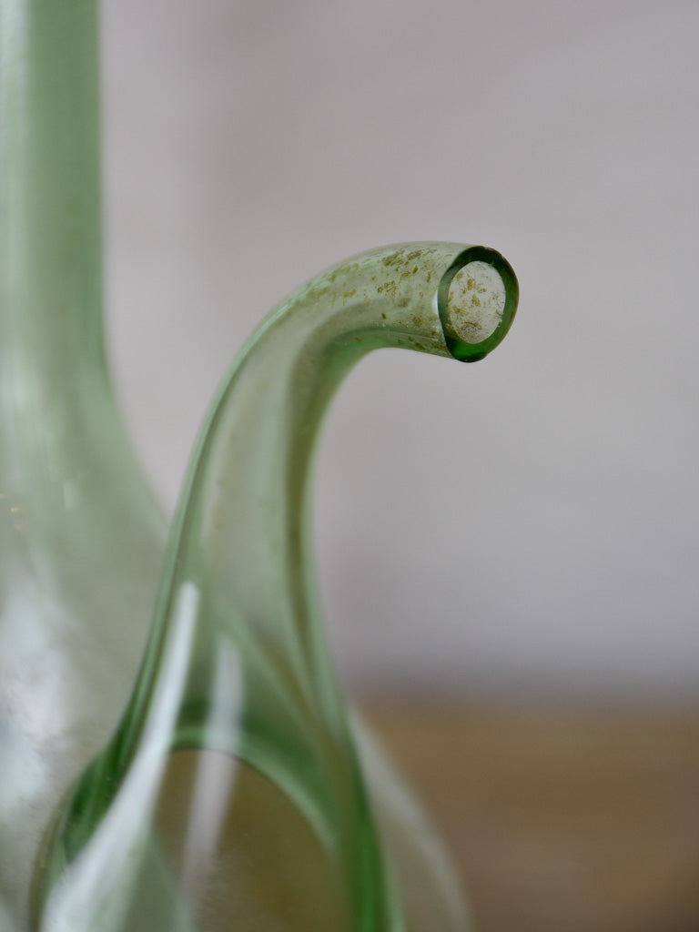 Antique French glass pouring bottle