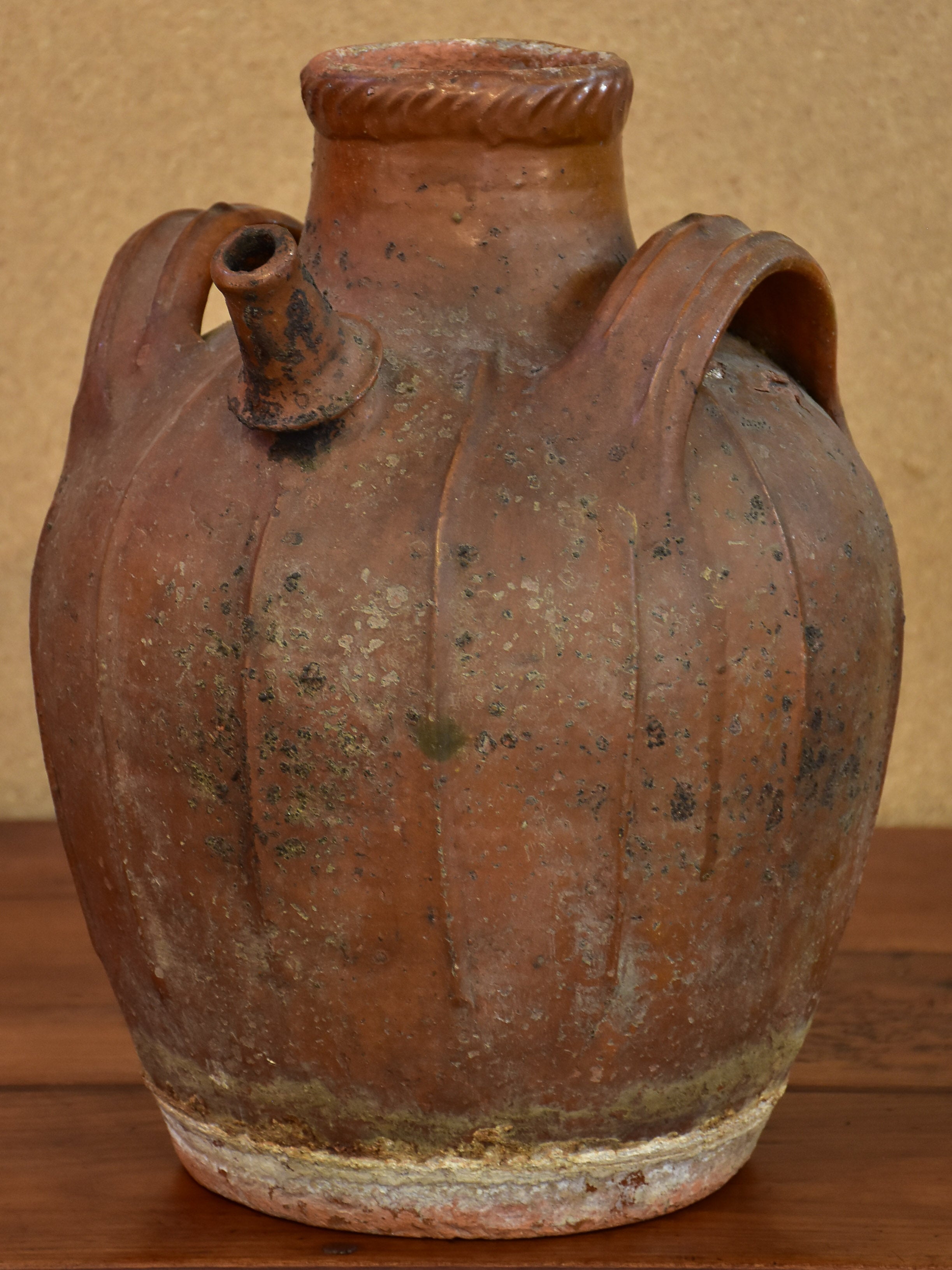 Antique French water jug from Auvergne