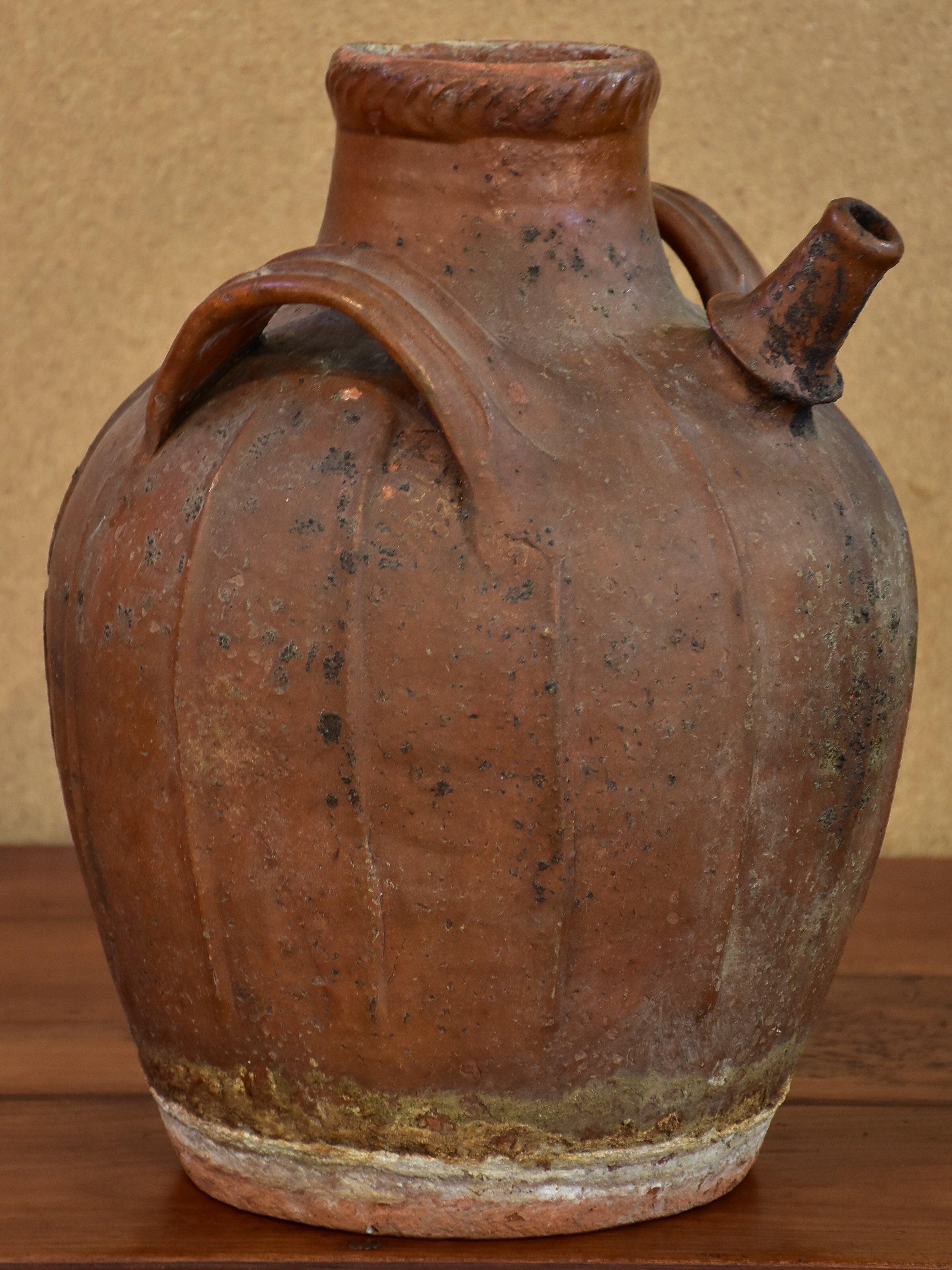 Antique French water jug from Auvergne