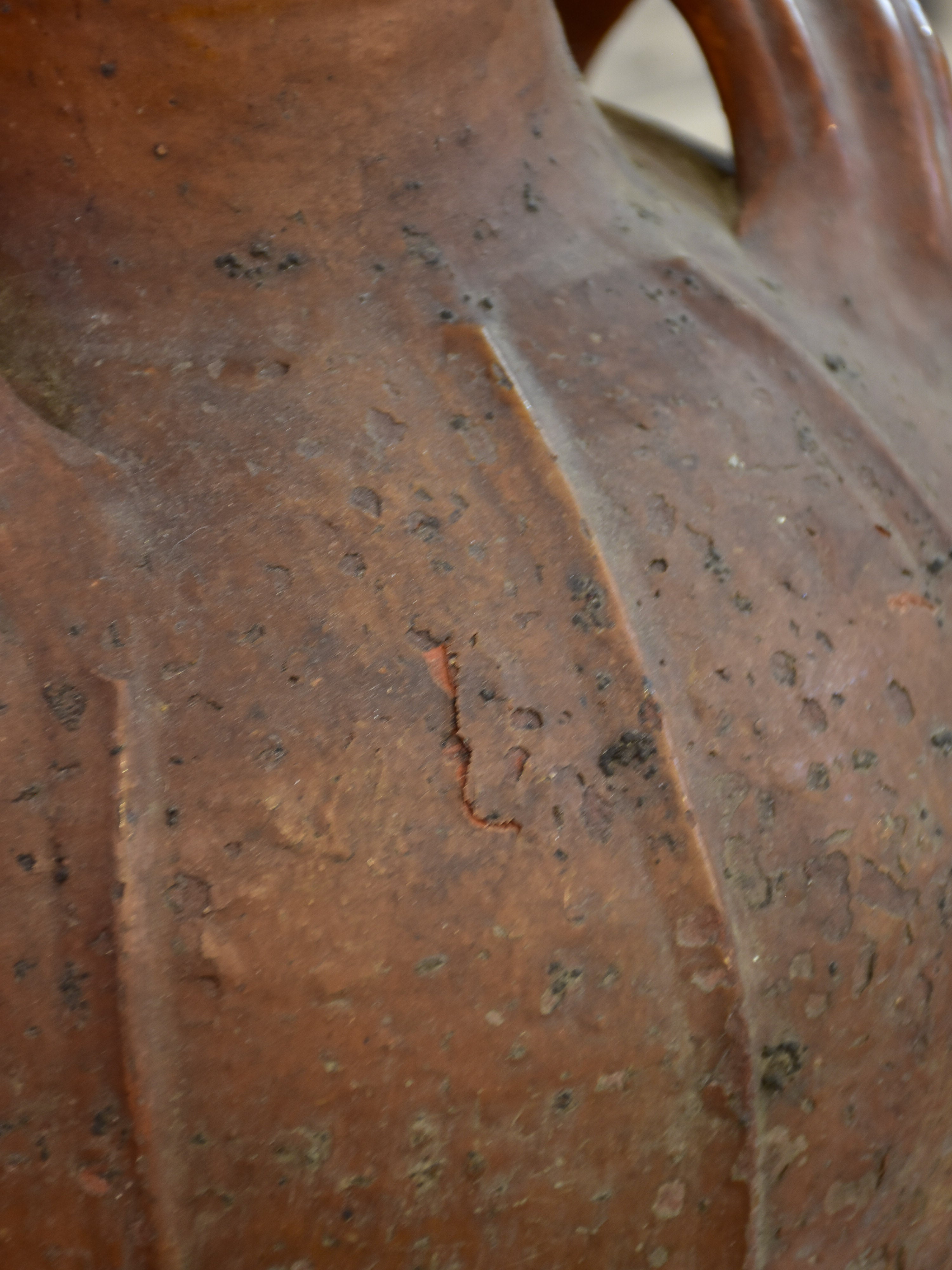 Antique French water jug from Auvergne