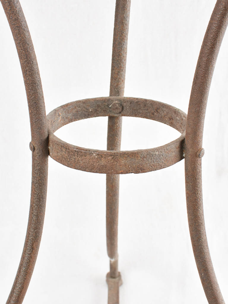 Antique French iron garden table