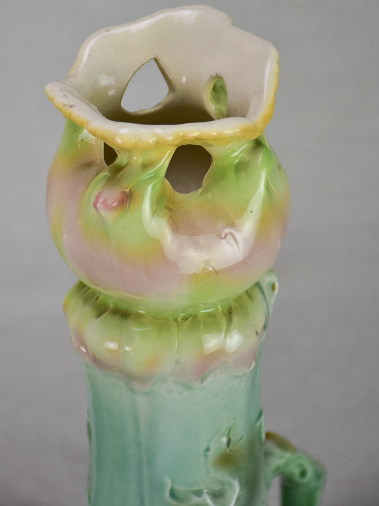 Pair of pretty Art Nouveau vases with maker's mark