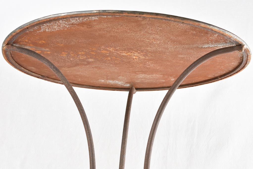 Antique French iron garden table