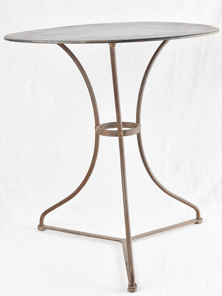 Antique French iron garden table
