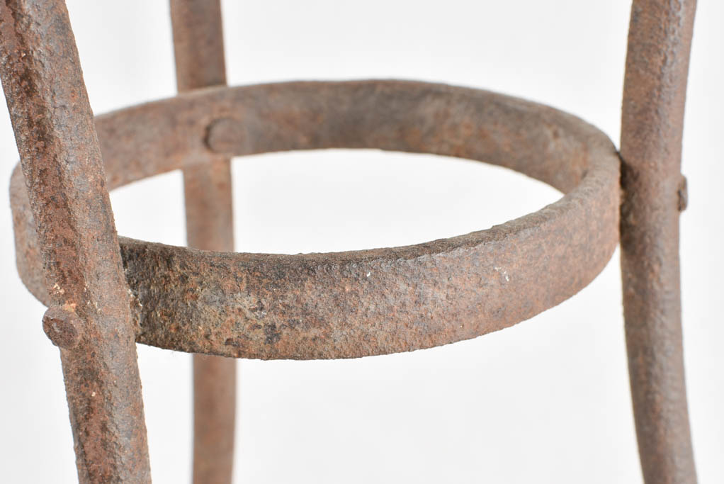 Antique French iron garden table