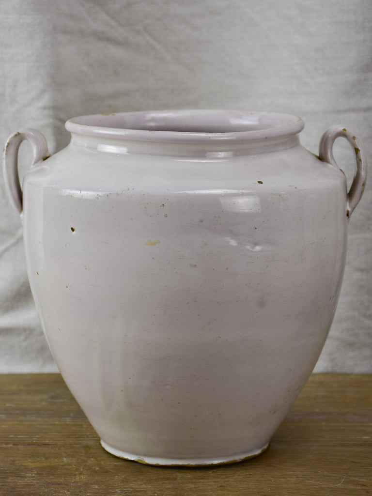 Antique French pot - white 8¼"
