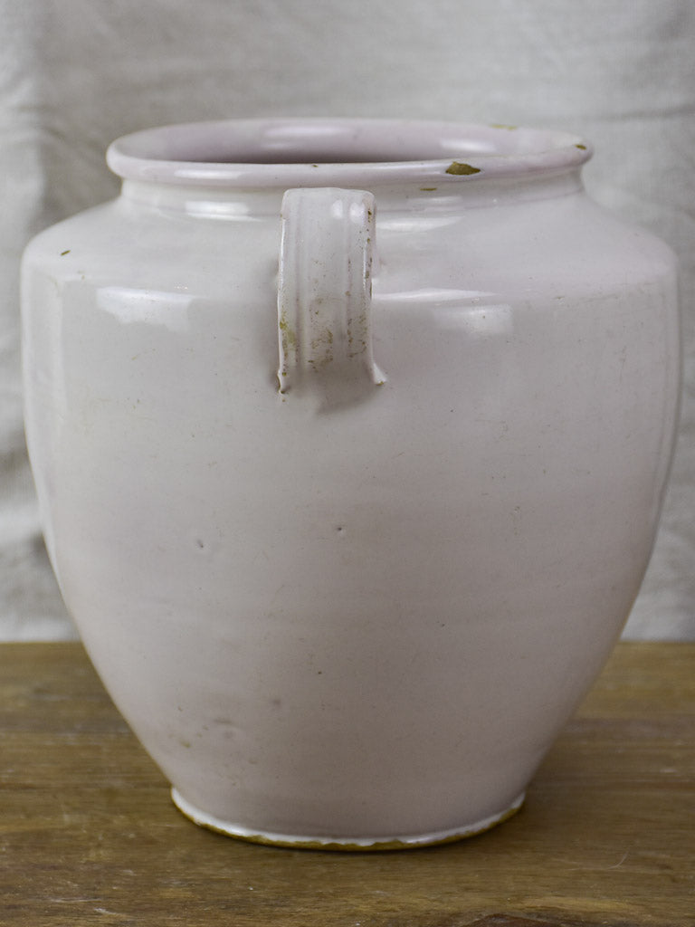 Antique French pot - white 8¼"