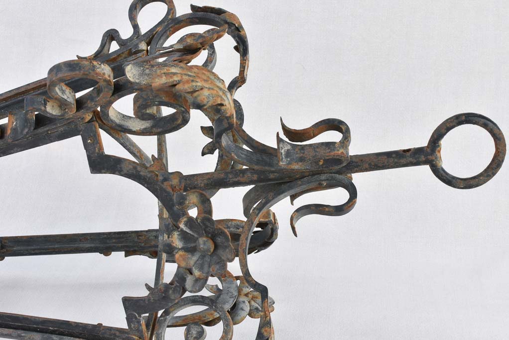 Lantern, wrought iron (1950s) large, 36¼"