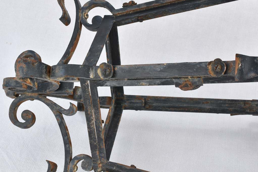 Lantern, wrought iron (1950s) large, 36¼"