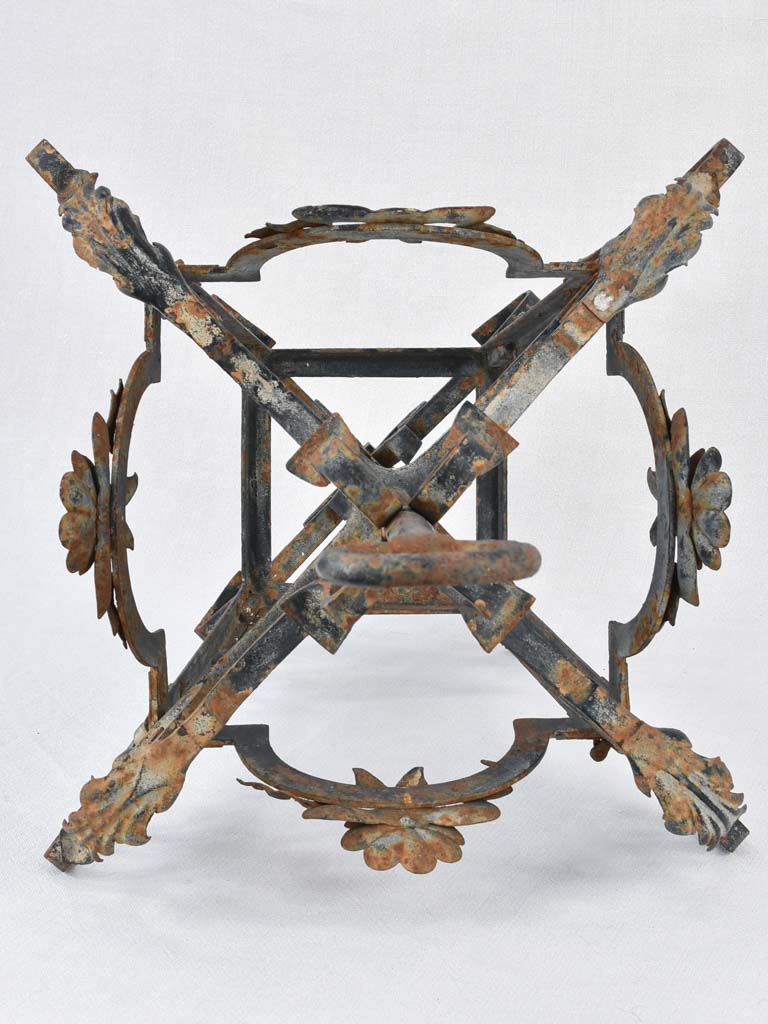 Lantern, wrought iron (1950s) large, 36¼"