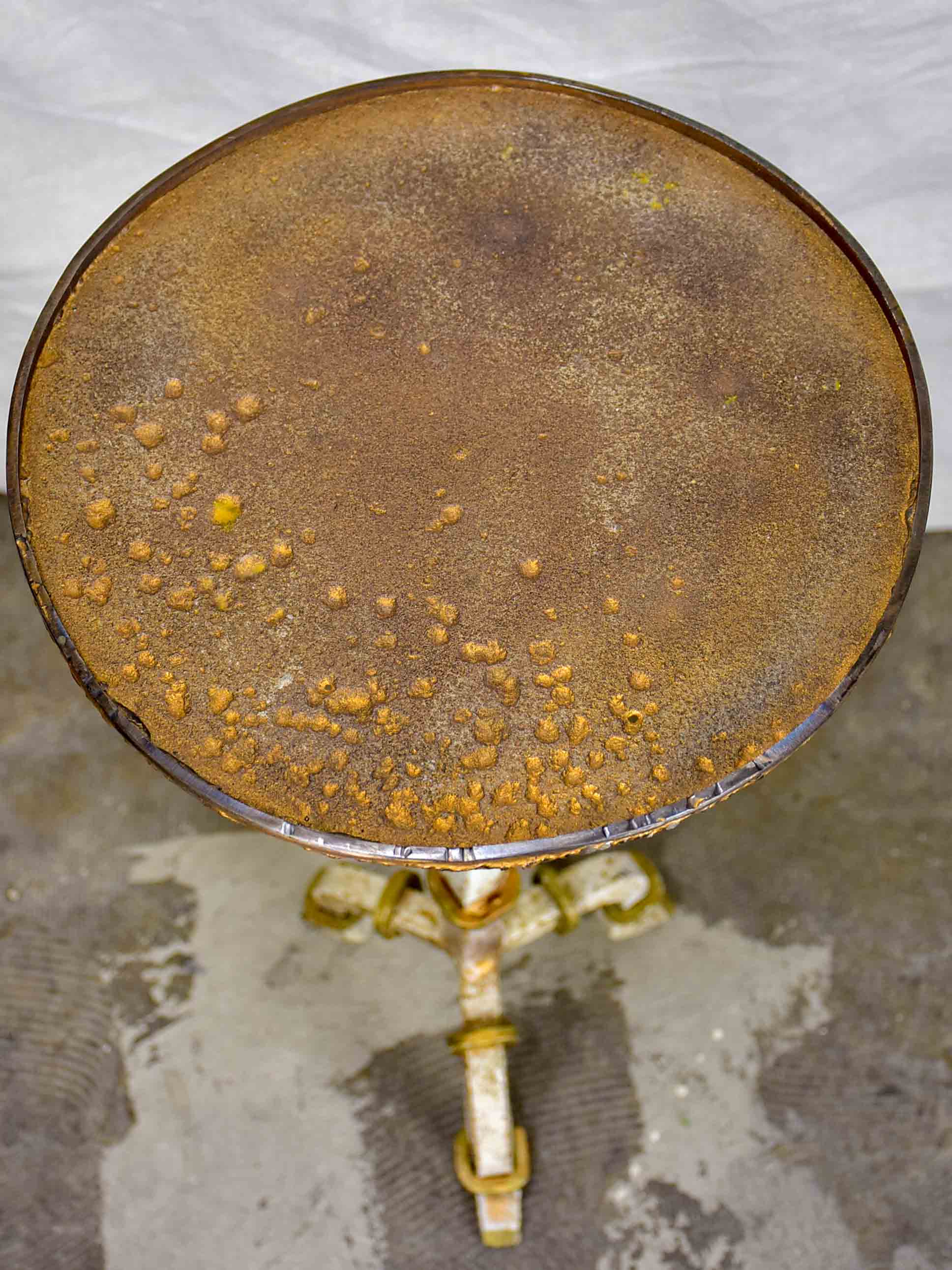 Petite antique French cocktail side table