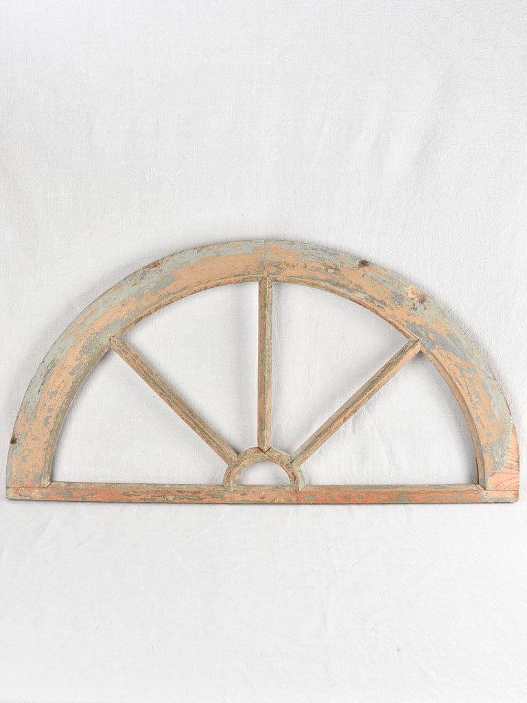 Antique French fir window frame