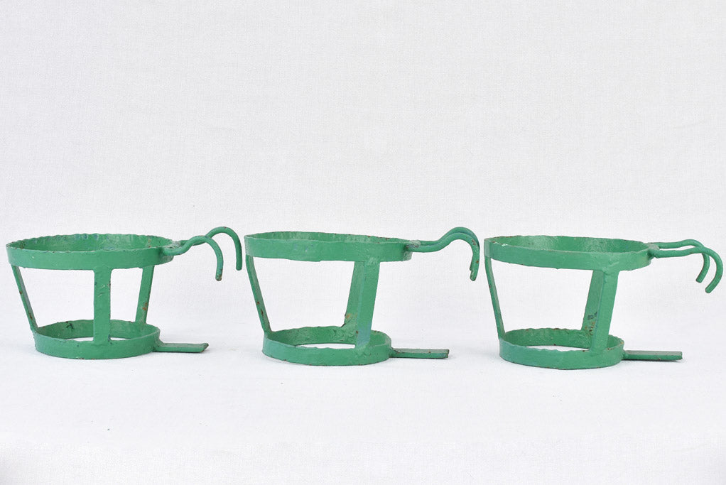 Three pot plant holders, 8¾" diameter, 1950s