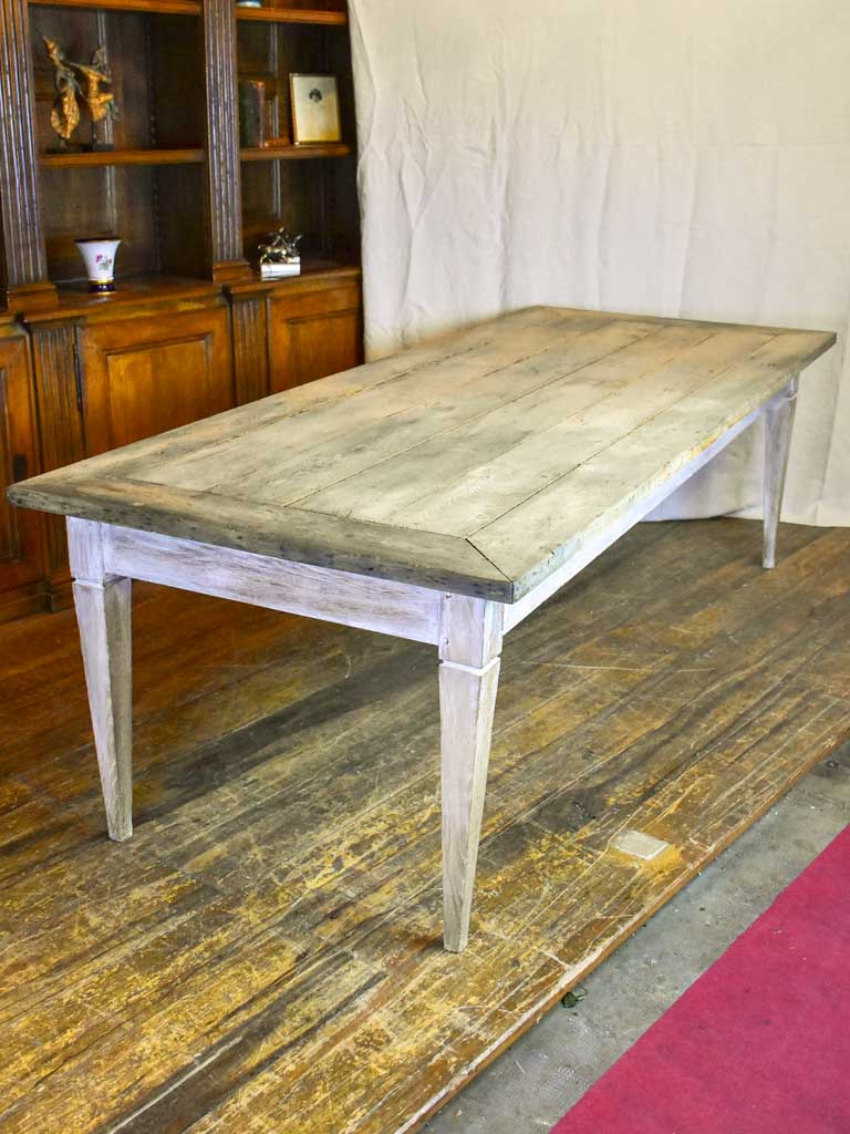Large Louis XVI rectangular dining table 98½" x 39½"