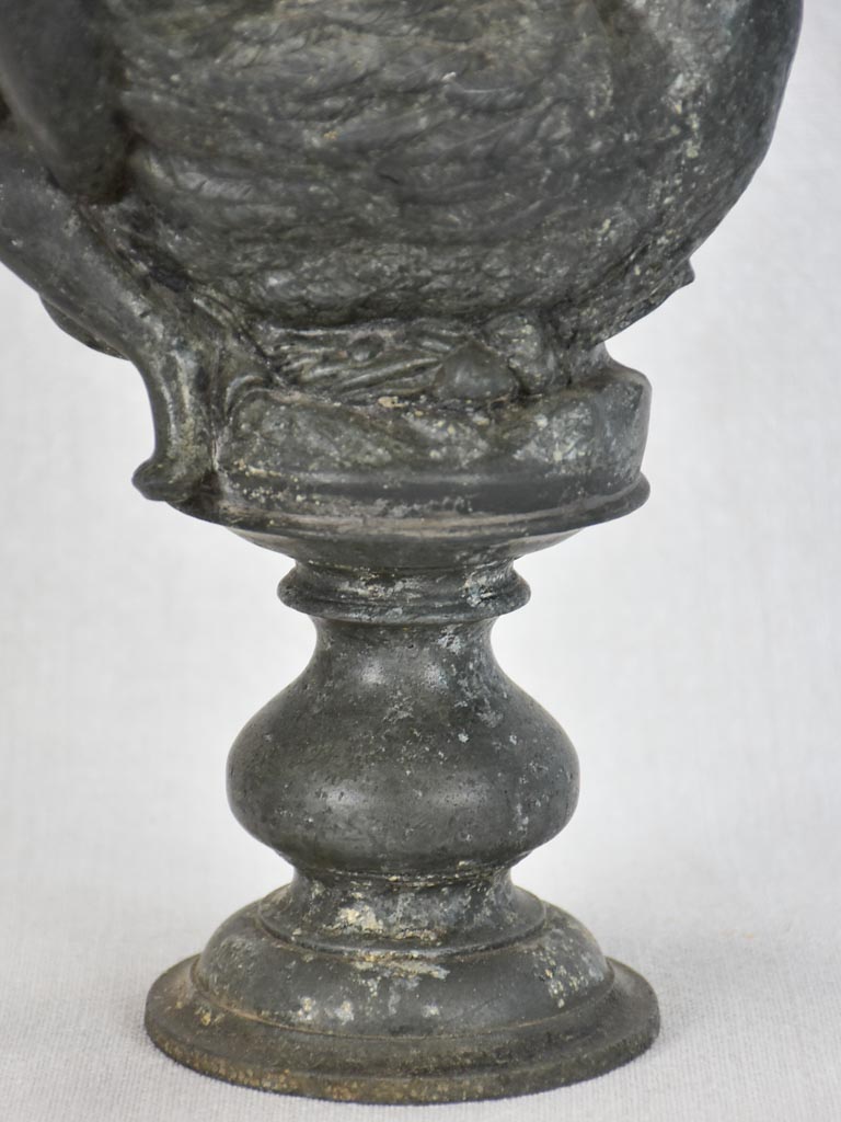 Salvaged zinc element from a fountain 15"