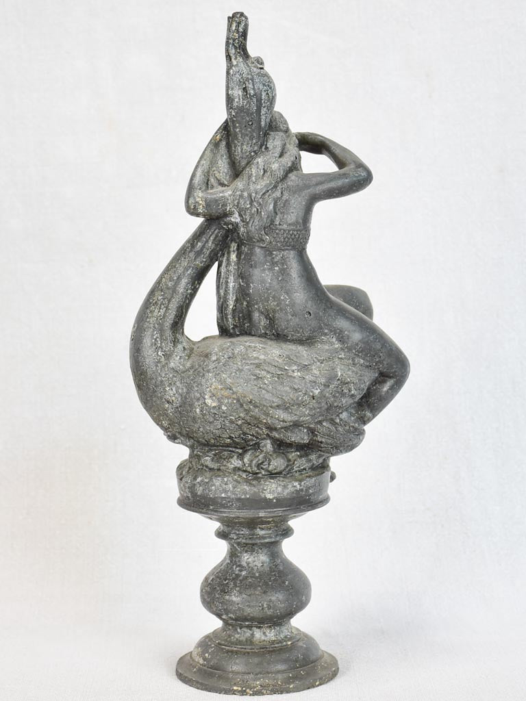 Salvaged zinc element from a fountain 15"