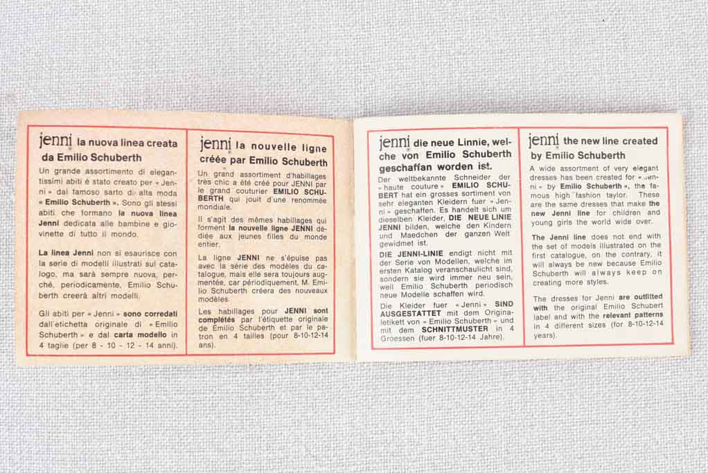 'Jenni' toy set, 1957